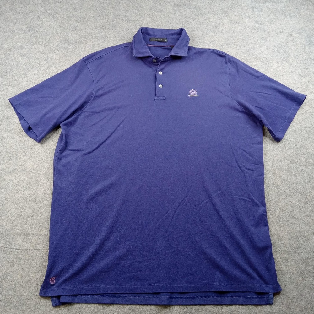 Greyson Polo Shirt Mens XL Purple Performance Golf Stretch Short Sleeve Collared